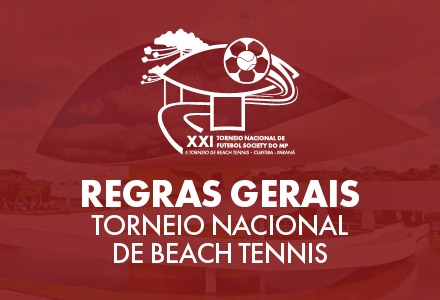 Regras Gerais para o I Torneio Nacional de Beach Tennis